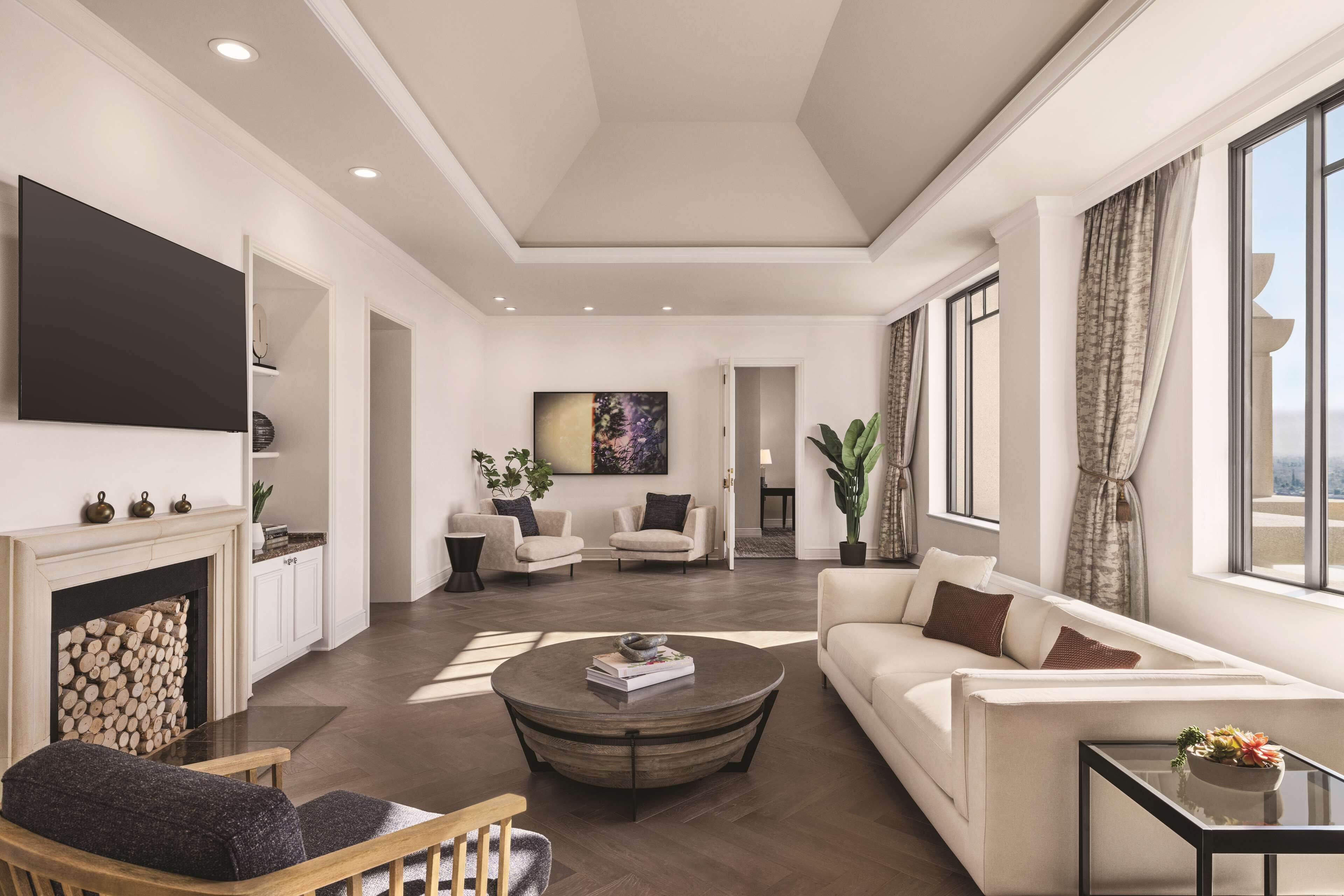 58-inch flat-screen tv with cable channels, tv