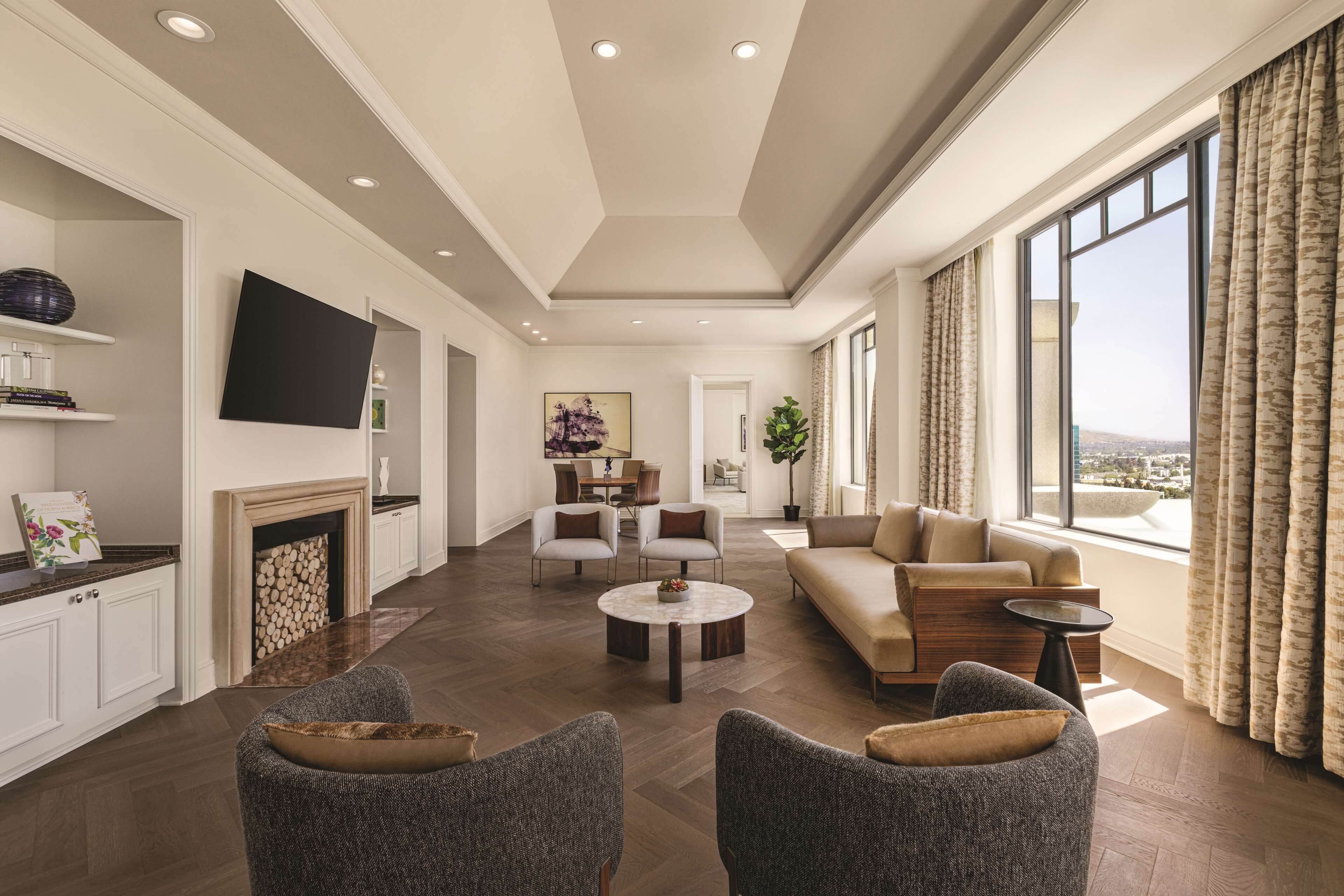 58-inch flat-screen tv with cable channels, tv