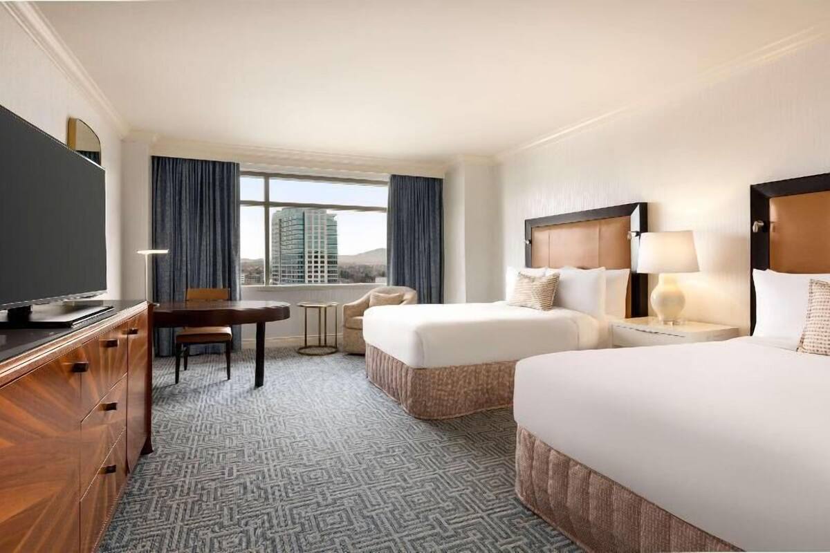 Premium bedding, down comforters, in-room safe, desk