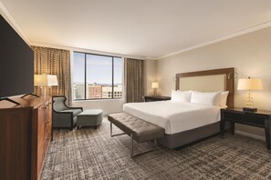 Premium bedding, down duvets, in-room safe, desk