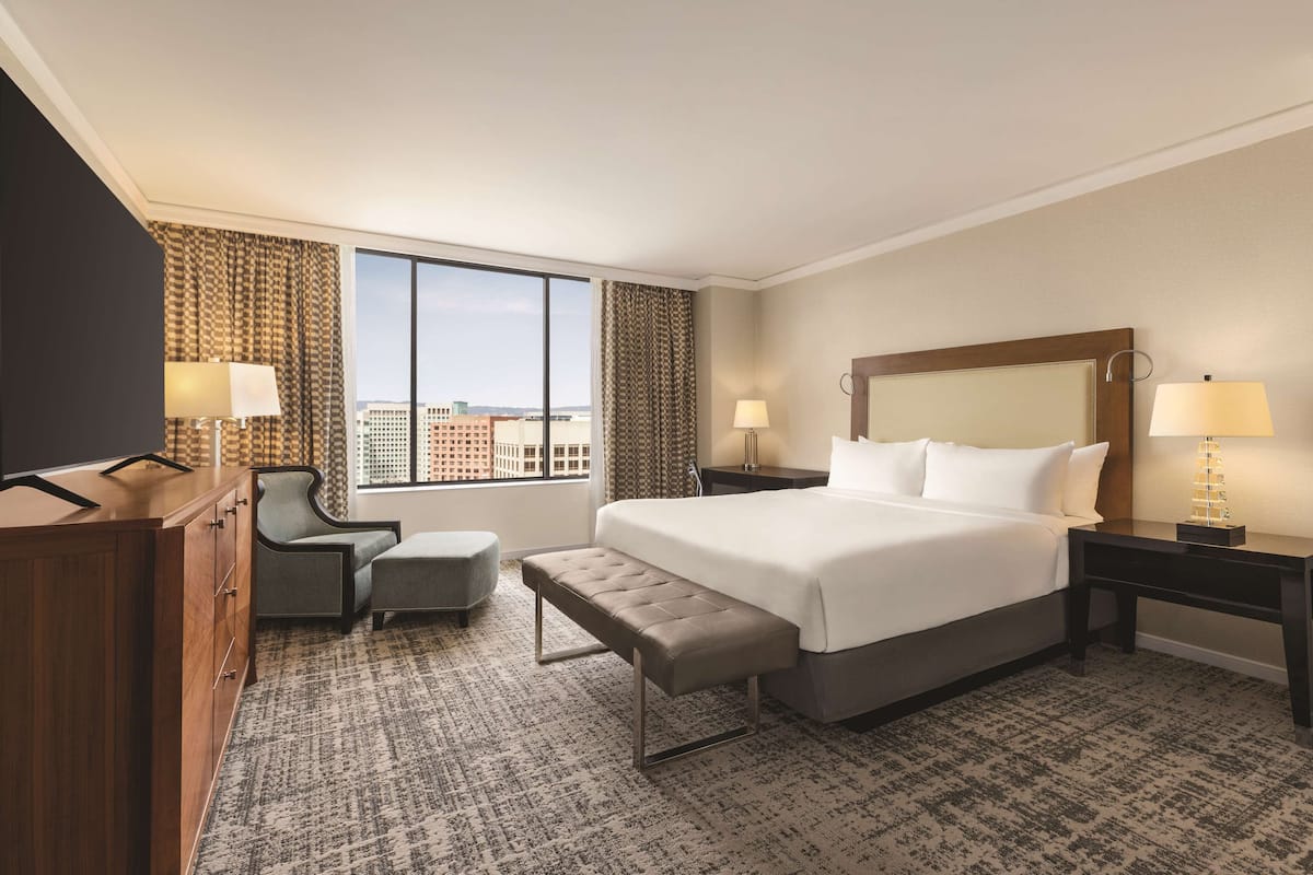 Premium bedding, down comforters, in-room safe, desk