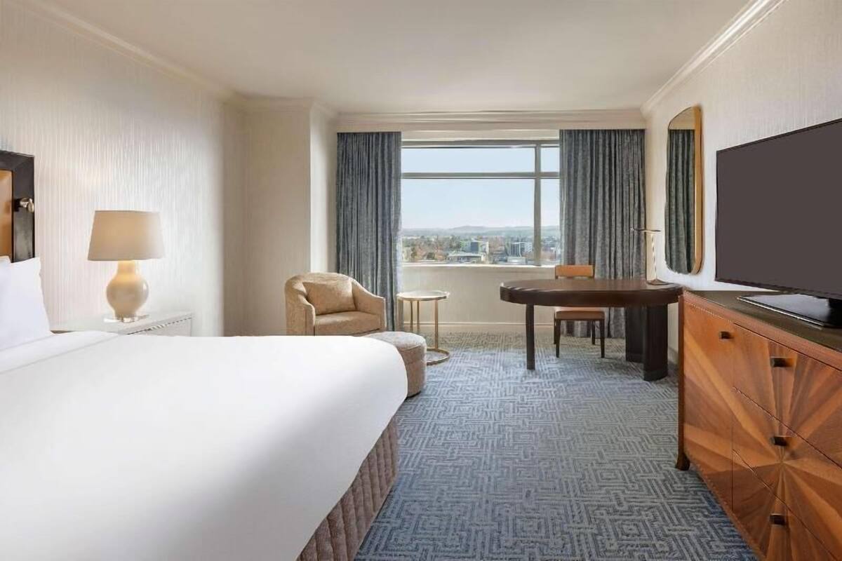 Premium bedding, down comforters, in-room safe, desk