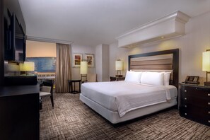 Room (Strip View) | Premium bedding, pillow-top beds, in-room safe, desk - Treasure Island - TI Las Vegas Hotel & Casino (Las Vegas)