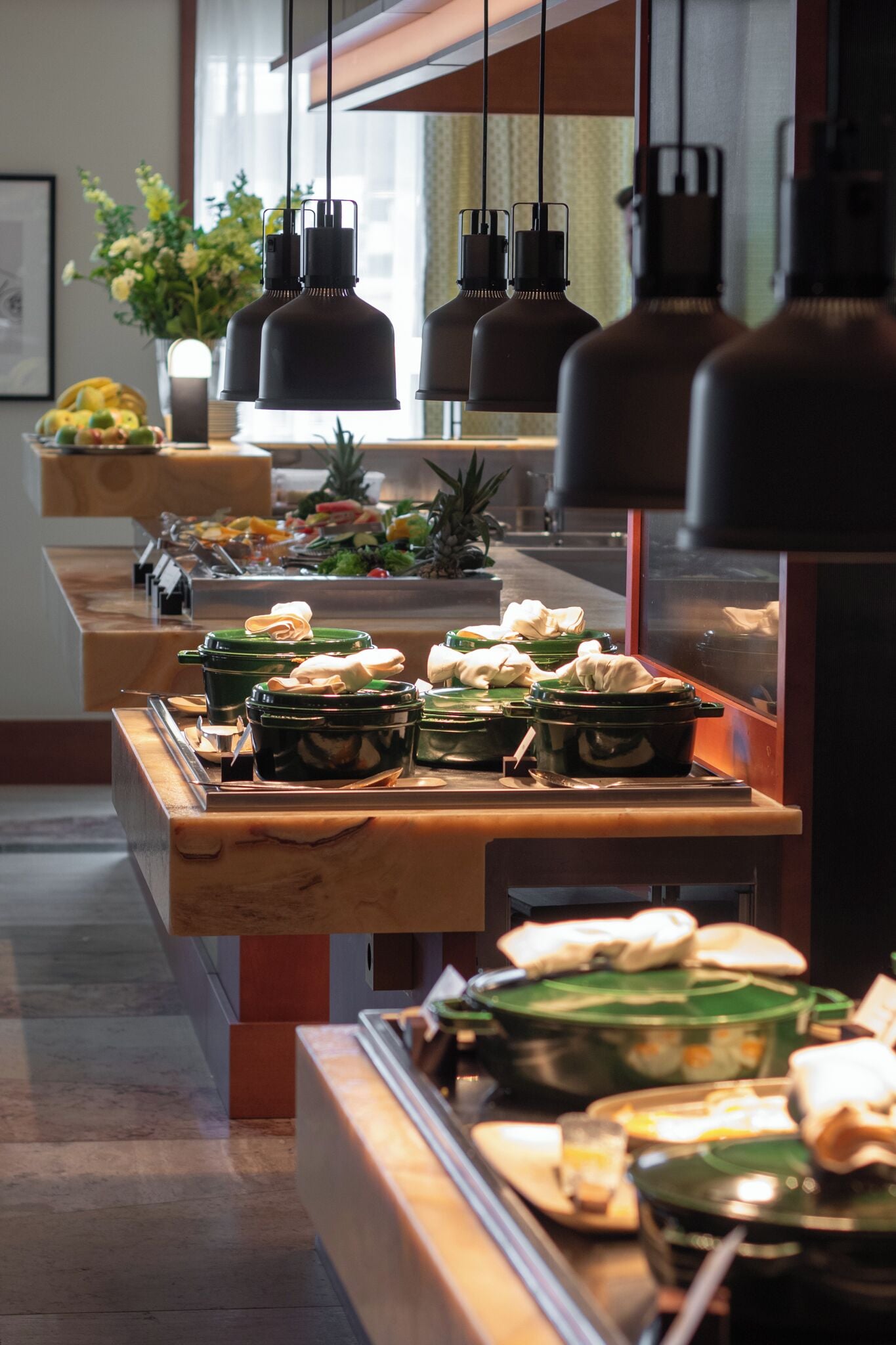 Daily buffet breakfast for a fee