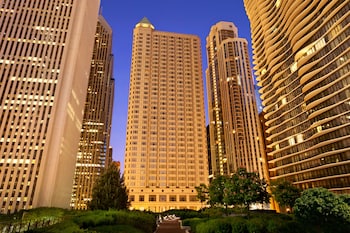 Front of property - evening/night at Fairmont Chicago at Millennium Park