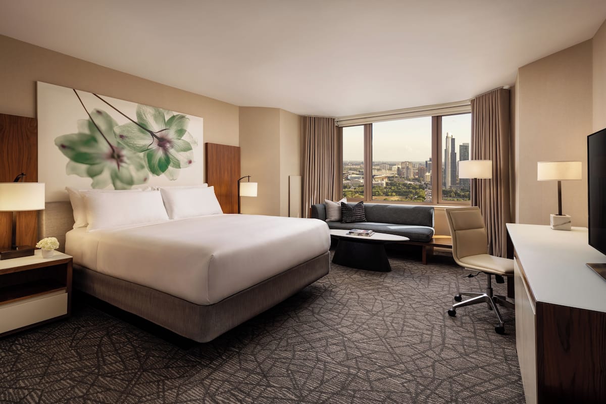 Premium bedding, down comforters, pillowtop beds, minibar
