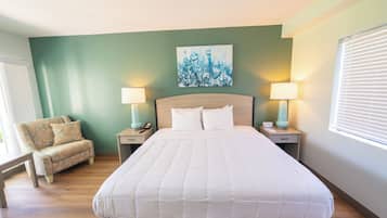 Room, 1 King Bed (Courtyard) | Pillowtop beds, in-room safe, laptop workspace, blackout drapes