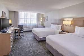 Deluxe Room, 2 Queen Beds | Premium bedding, in-room safe, desk, laptop workspace