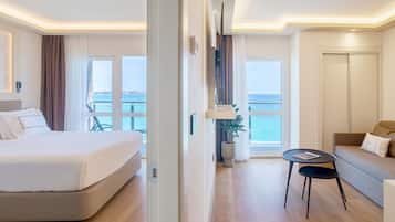 The Level Premium Junior Suite Sea View Adults Only | Premium bedding, minibar, in-room safe, desk