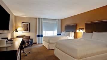 Room, 2 Queen Beds, Non Smoking, Tower | Down comforters, in-room safe, desk, laptop workspace