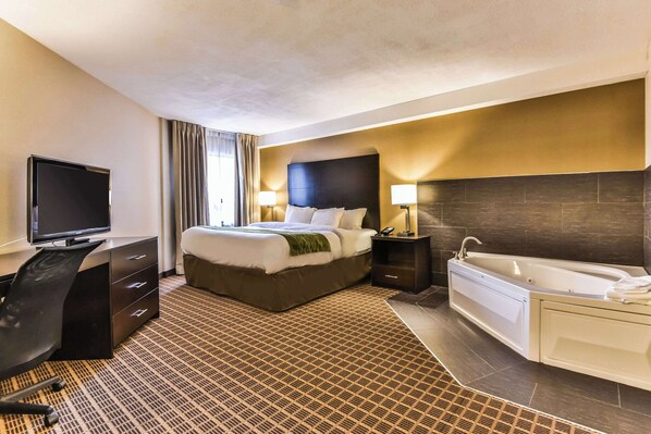 Desk, blackout drapes, iron/ironing board, free WiFi