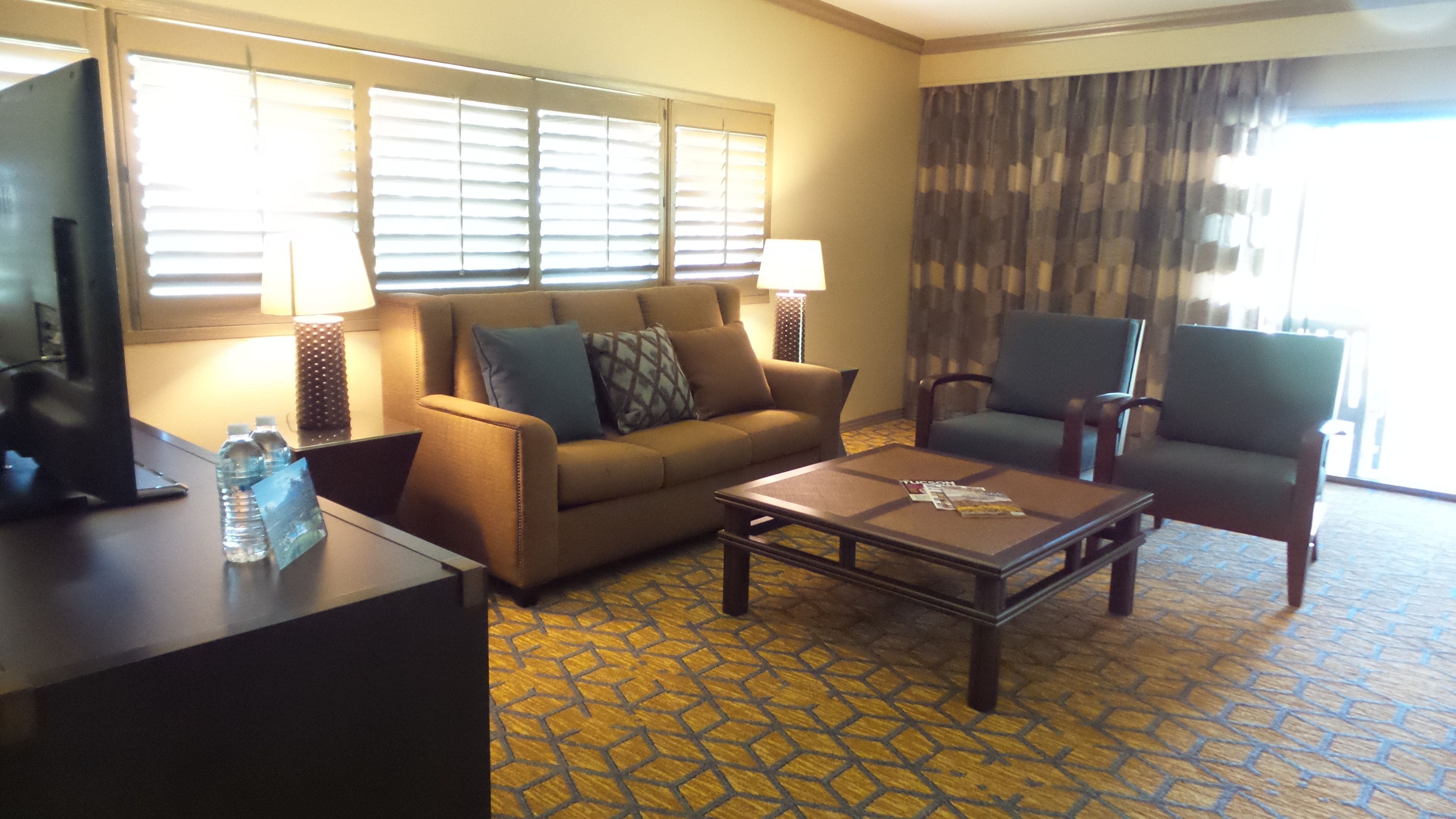 suite, 1 king bed (hospitality) | living room | lcd tv, video game console, pay films