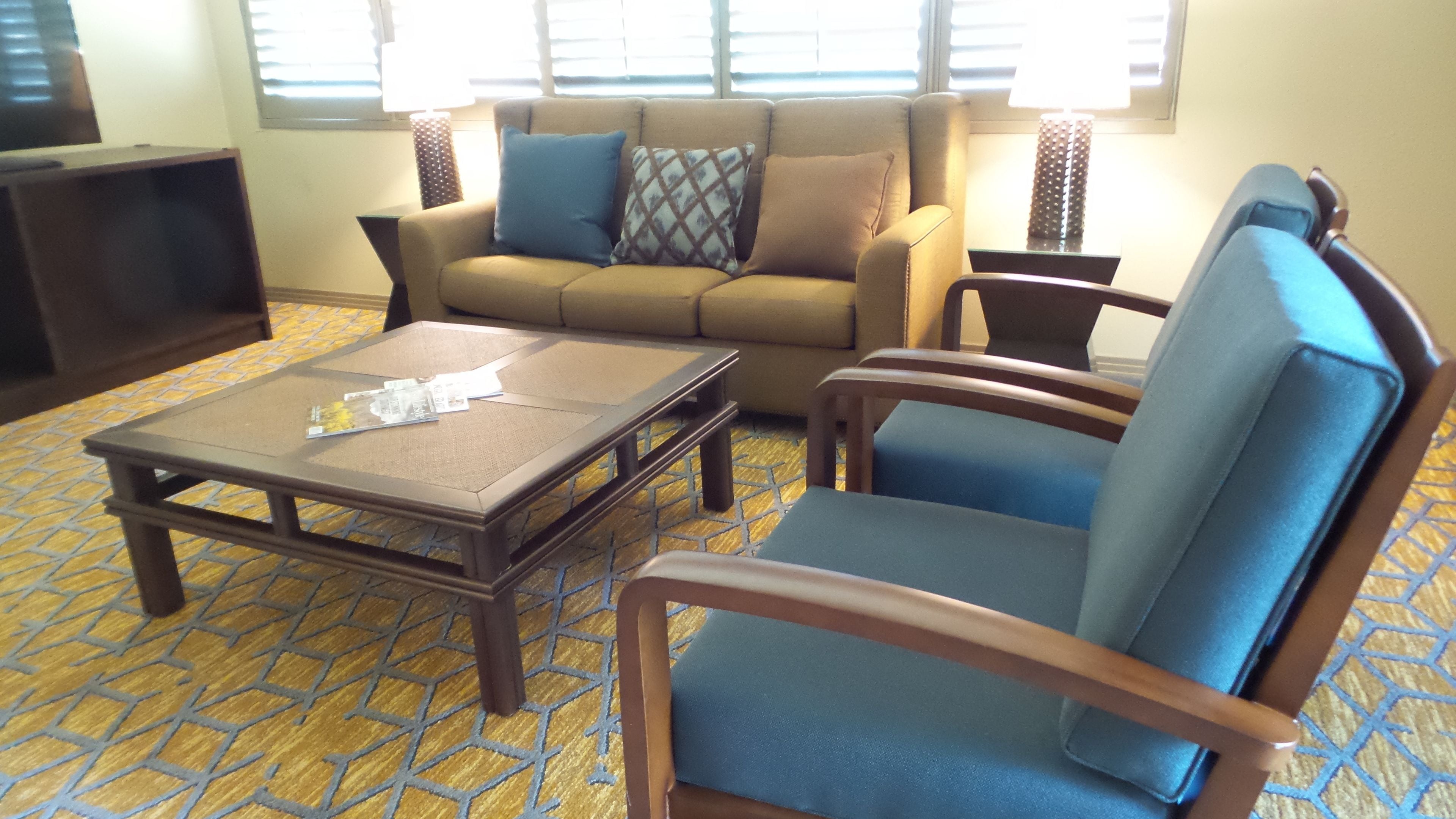 suite, 1 king bed (hospitality) | living room | lcd tv, video game console, pay films