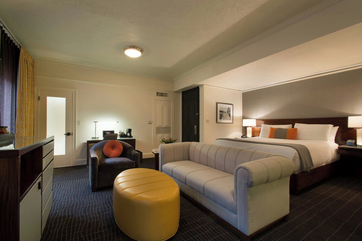 Premium bedding, down duvets, pillow-top beds, in-room safe