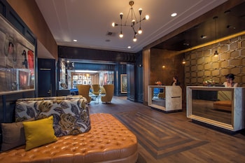 Reception area at Hotel Lucia