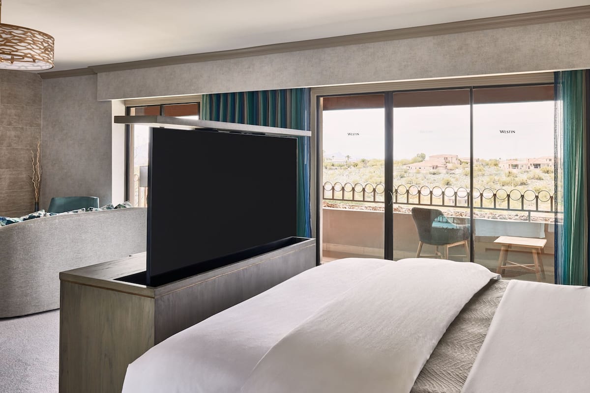 down duvets, pillow-top beds, in-room safe, desk