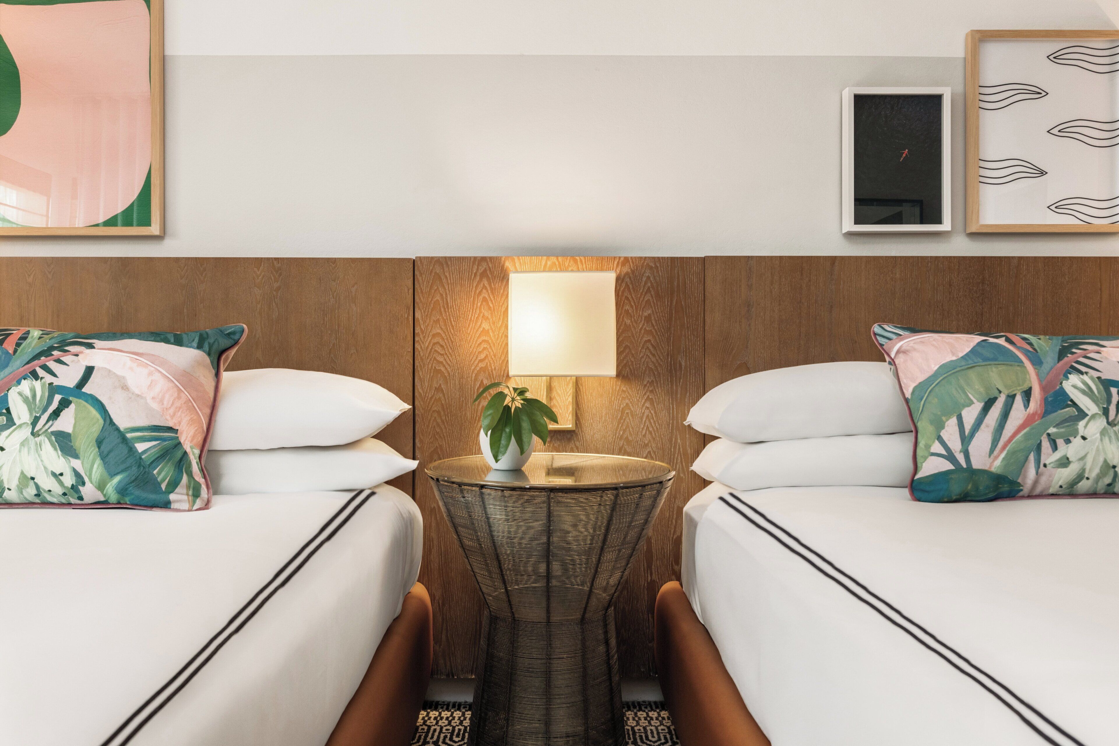 Italienische Bettbezüge von Frette, hochwertige Bettwaren, Minibar