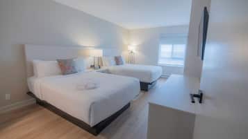Premium bedding, pillowtop beds, in-room safe, desk