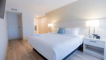 Premium bedding, pillowtop beds, in-room safe, desk