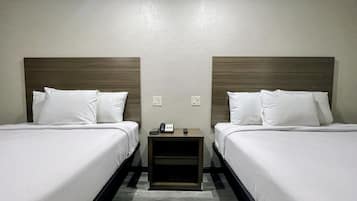 Standard Room, 2 Queen Beds | Desk, free WiFi, bed sheets