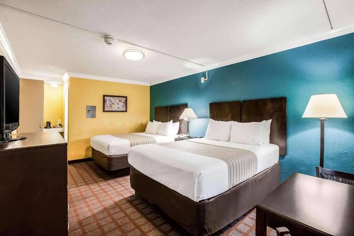 Pillow-top beds, in-room safe, desk, blackout curtains