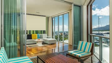 Horizon Club, Suite, 1 cama de matrimonio grande | 1 dormitorio, sábanas de algodón egipcio, ropa de cama de alta calidad
