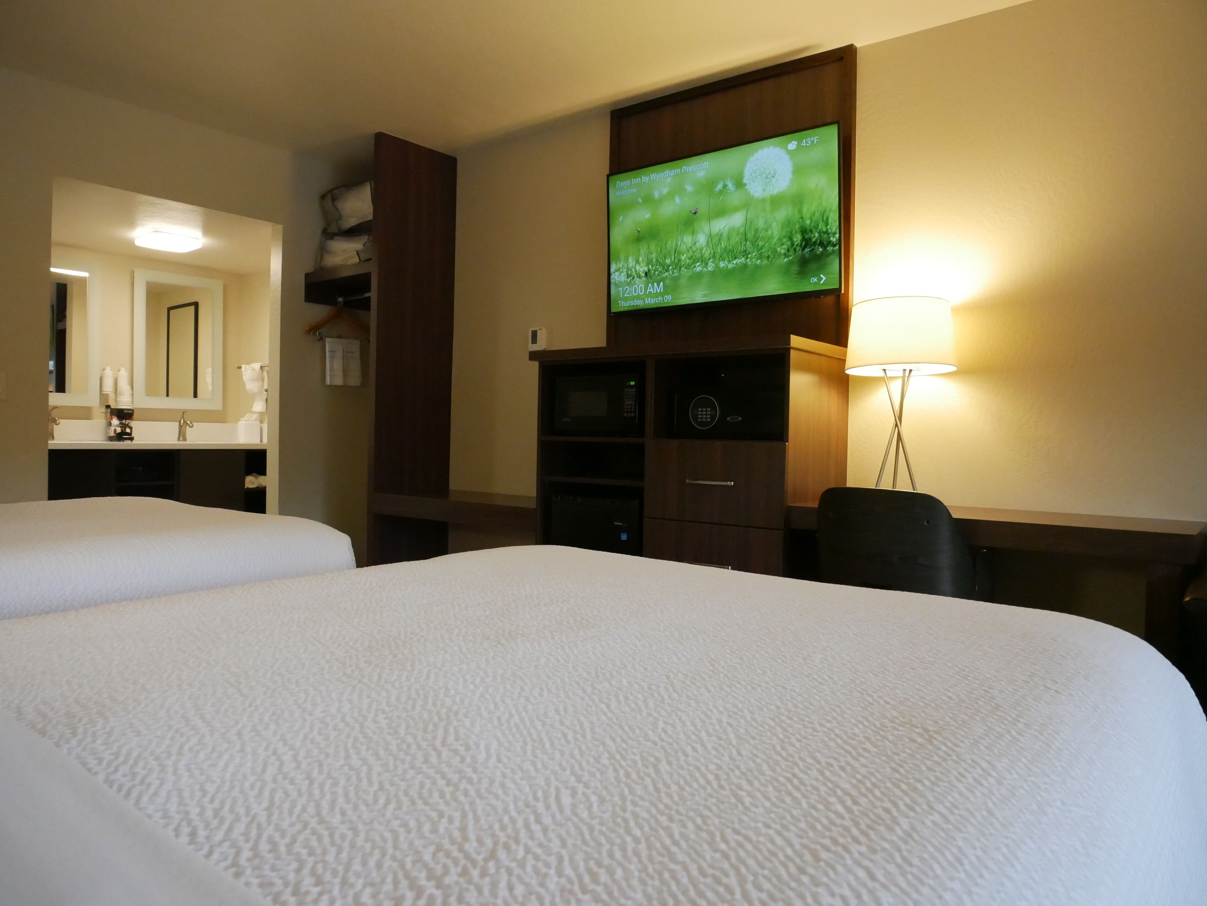 superior room, 2 queen beds, non smoking | in-room safe, iron/ironing board, free wifi, bed sheets