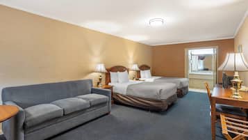 In-room safe, desk, blackout curtains, iron/ironing board