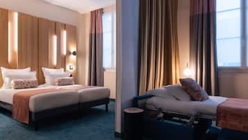 1 chambre, coffres-forts dans les chambres, bureau