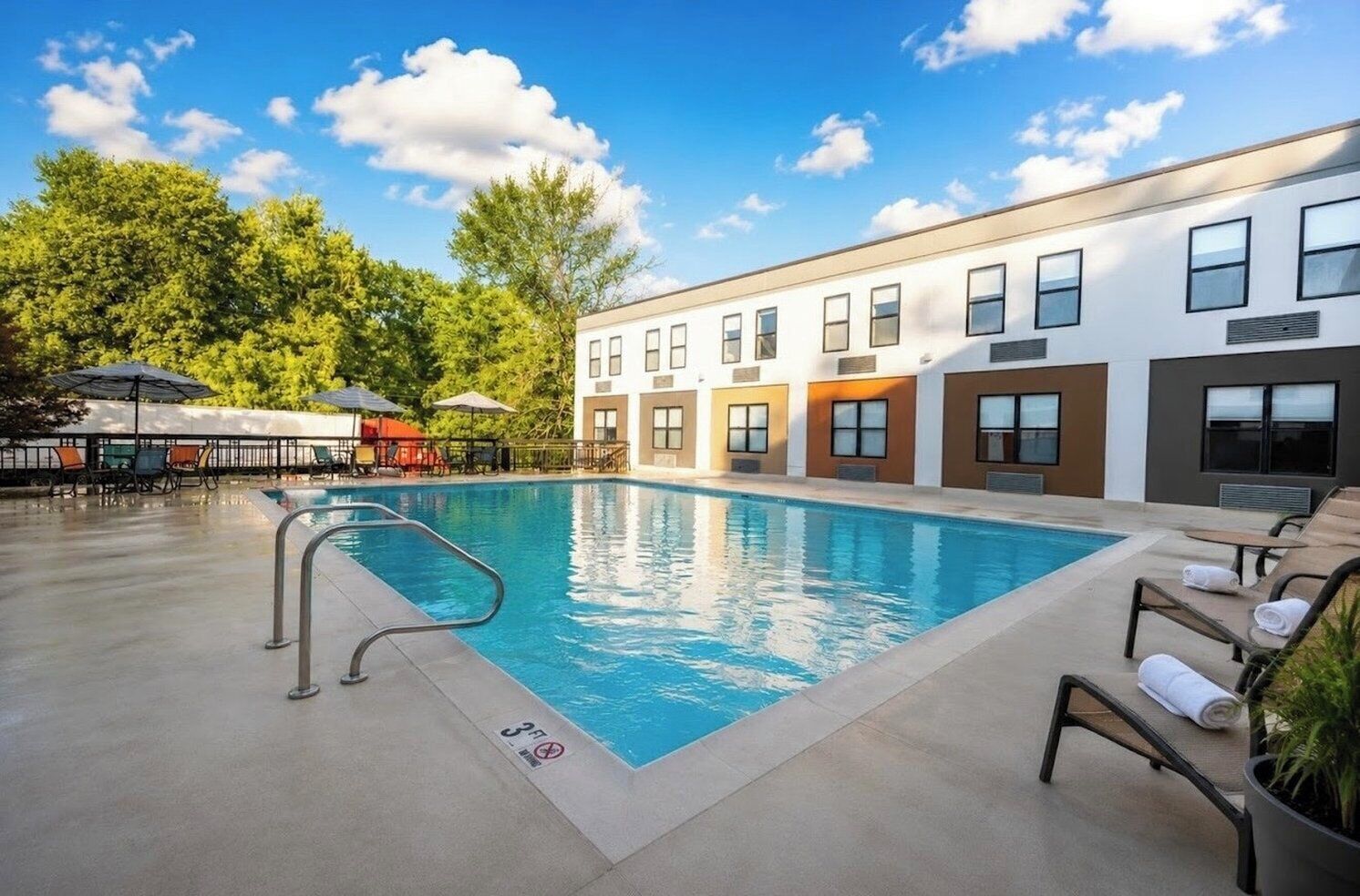 Seasonal outdoor pool