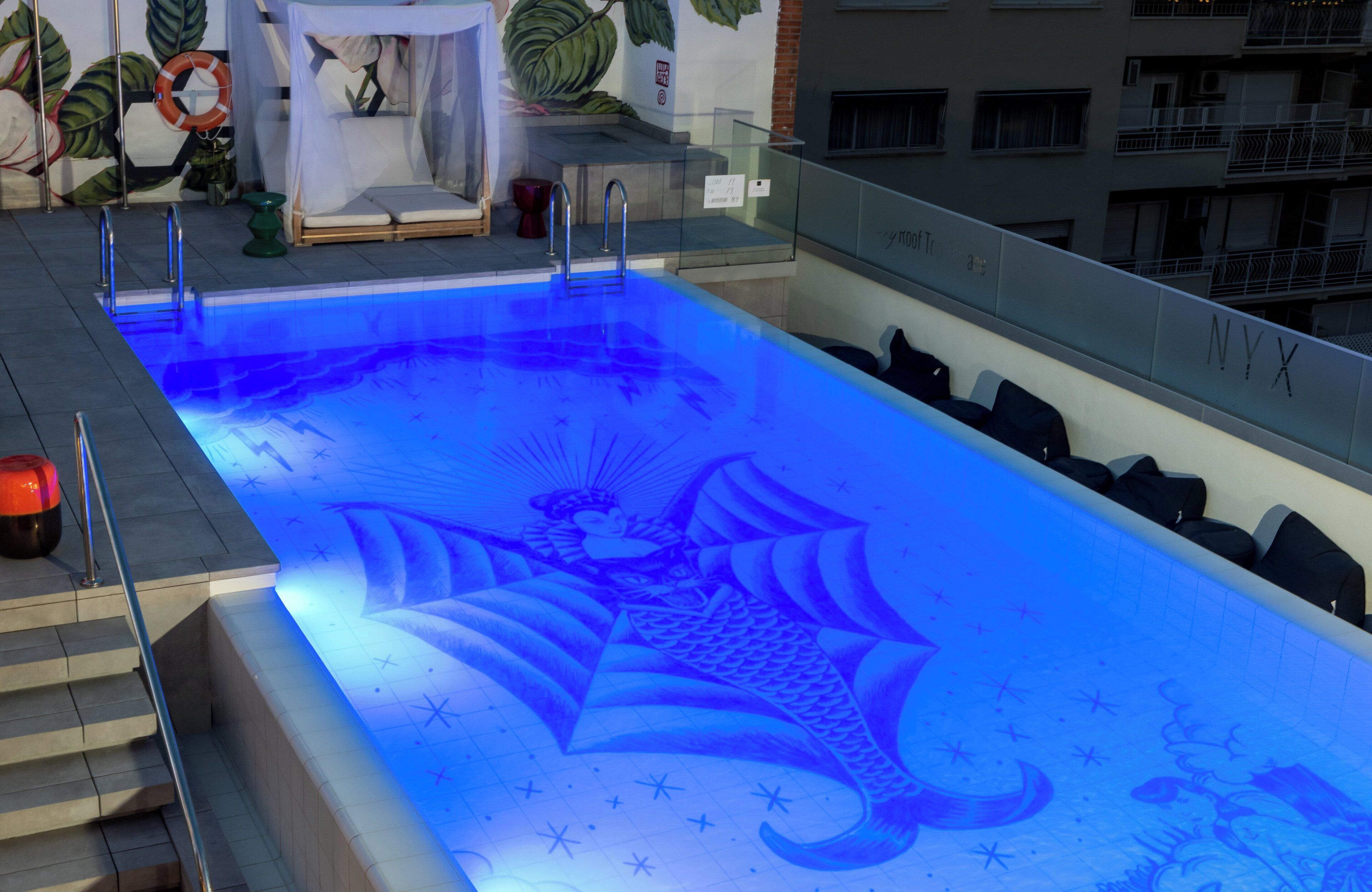 Rooftop pool