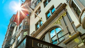 The exterior of the Copley Square Hotel with its classic architecture and prominent signage. - Copley Square Hotel, a FOUND Hotel (Boston)