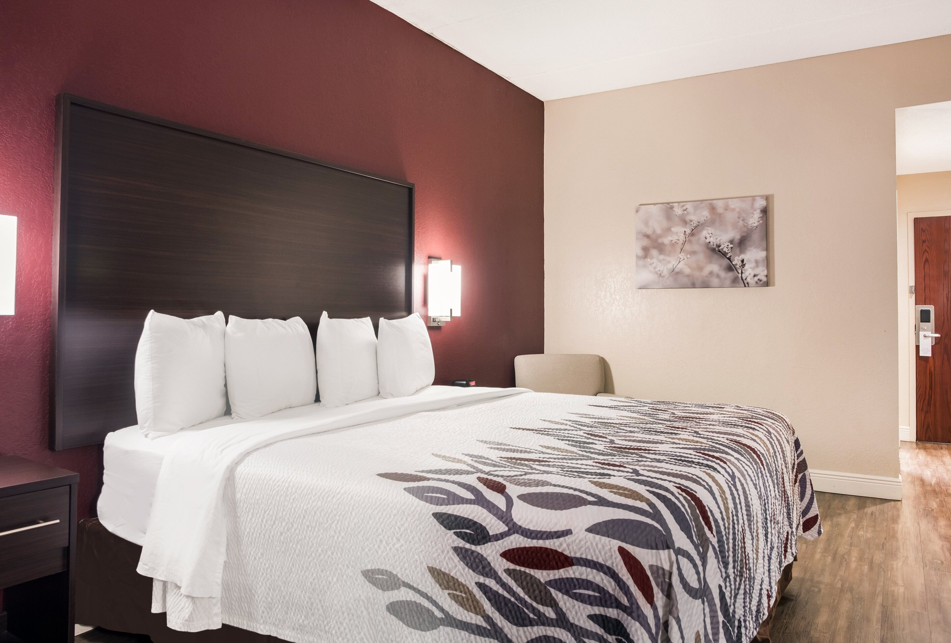 desk, blackout curtains, iron/ironing board, free cots/infant beds