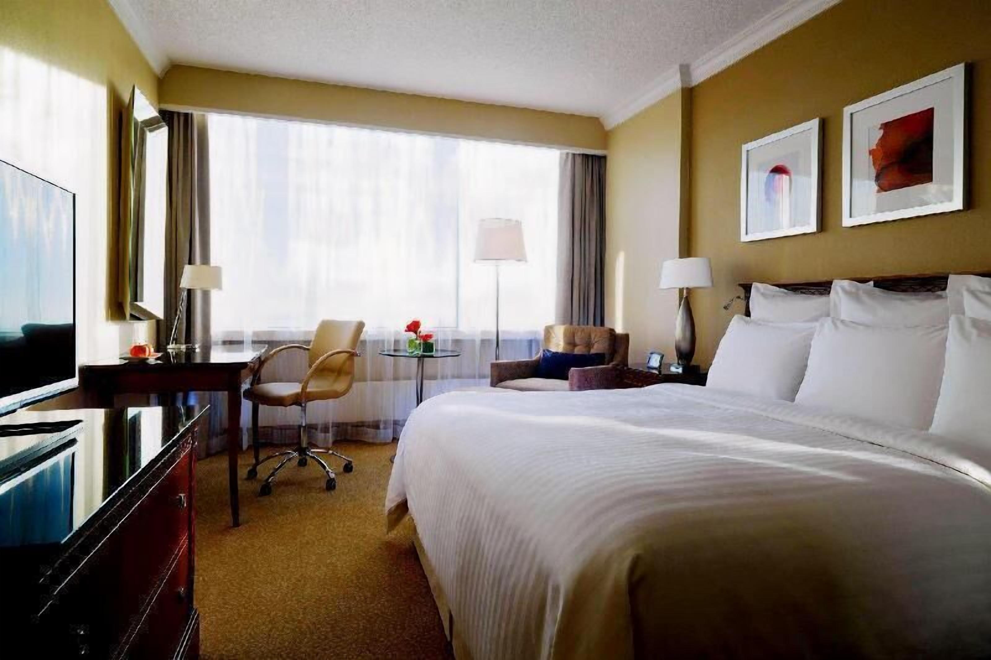 Pillow-top beds, minibar, in-room safe, desk