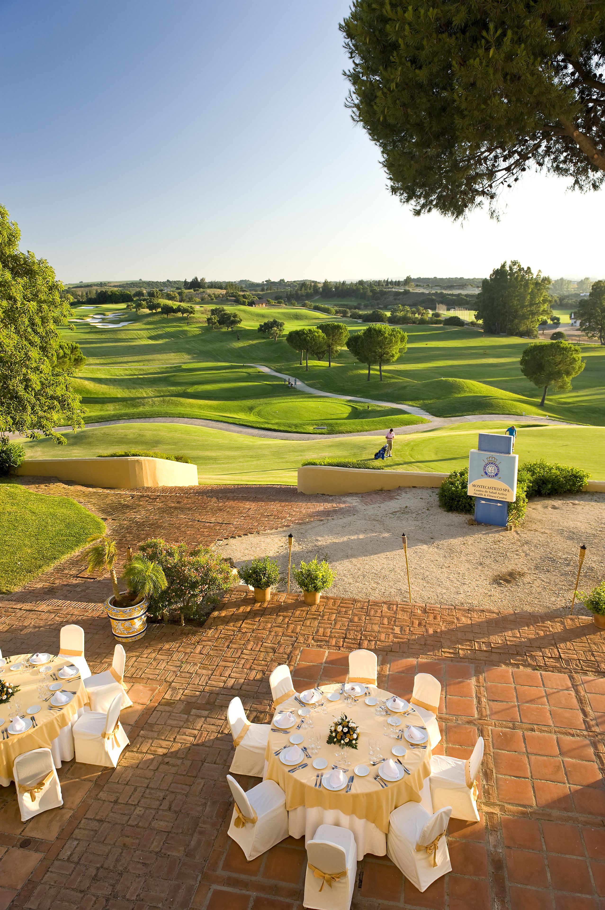 outdoor wedding area