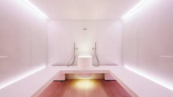 Sauna, hot tub, steam room, body treatments, hot stone massages
