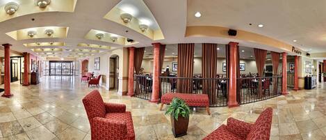 Sittområde i lobbyn