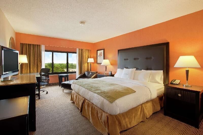 Premium bedding, down comforters, pillowtop beds, in-room safe
