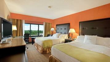 Premium bedding, down comforters, pillowtop beds, in-room safe