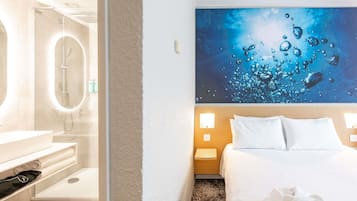 Chambre exécutive, 1 lit double et 1 canapé-lit | Literie de qualité, bureau, espace de travail pour ordinateurs portables
