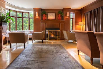 Reception area at Sunset Tower Hotel