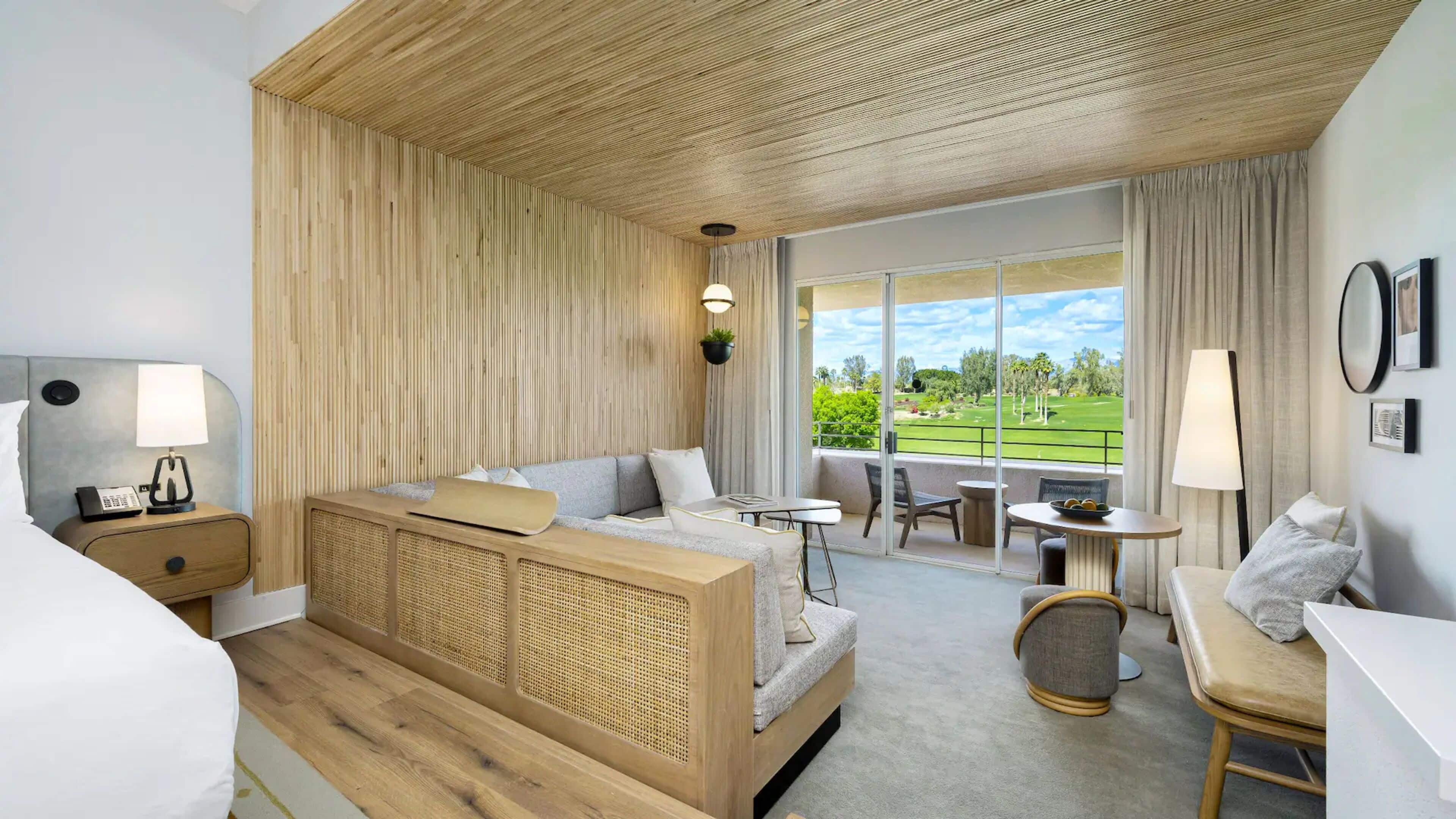 1 king bed with golf view deluxe | 1 bedroom, hypo-allergenic bedding, in-room safe, desk