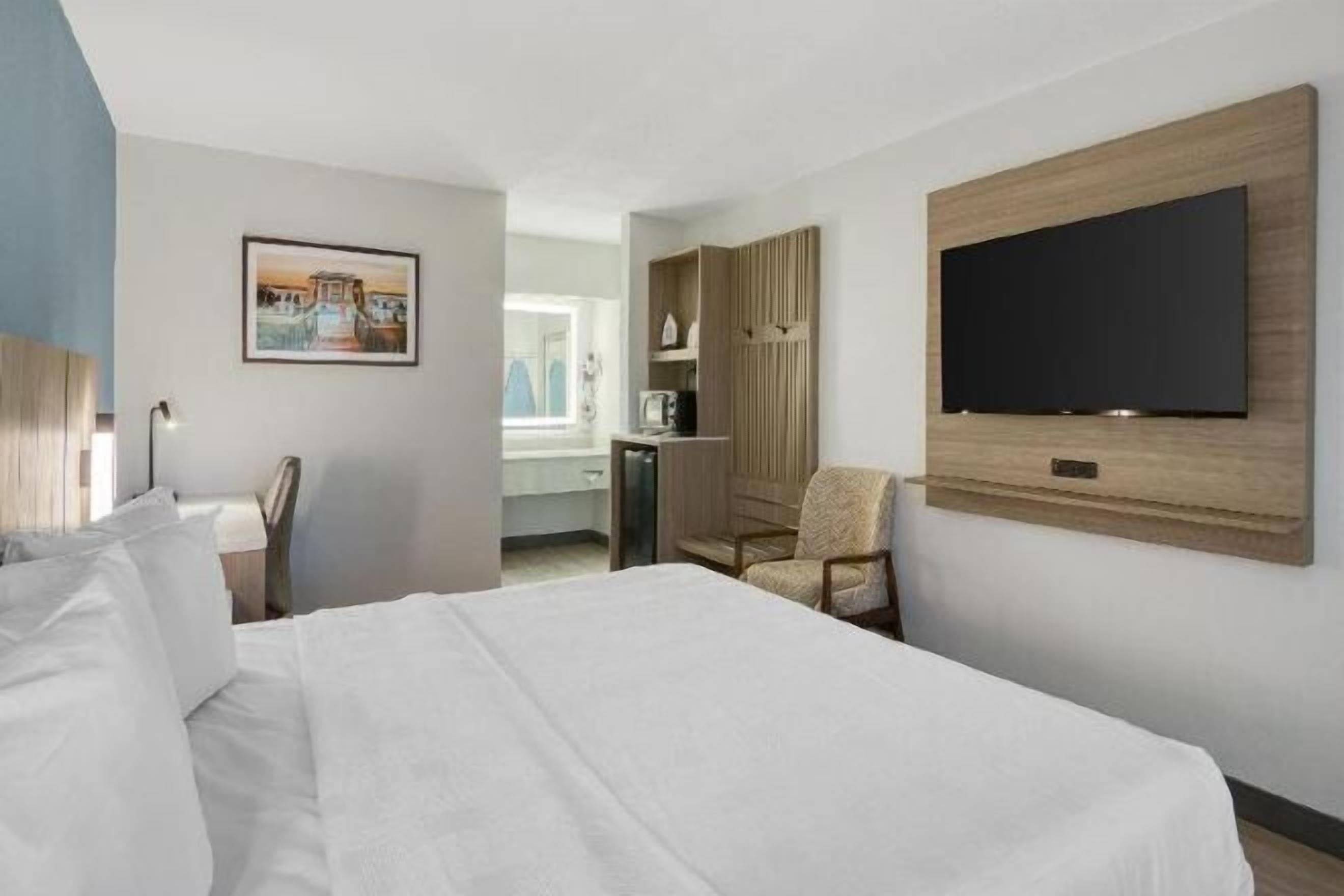 Lit avec matelas à plateau-coussin, bureau