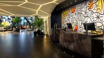 Reception area at M Social Hotel Times Square New York