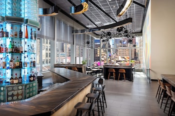 Breakfast, lunch, dinner served; American cuisine  at M Social Hotel Times Square New York