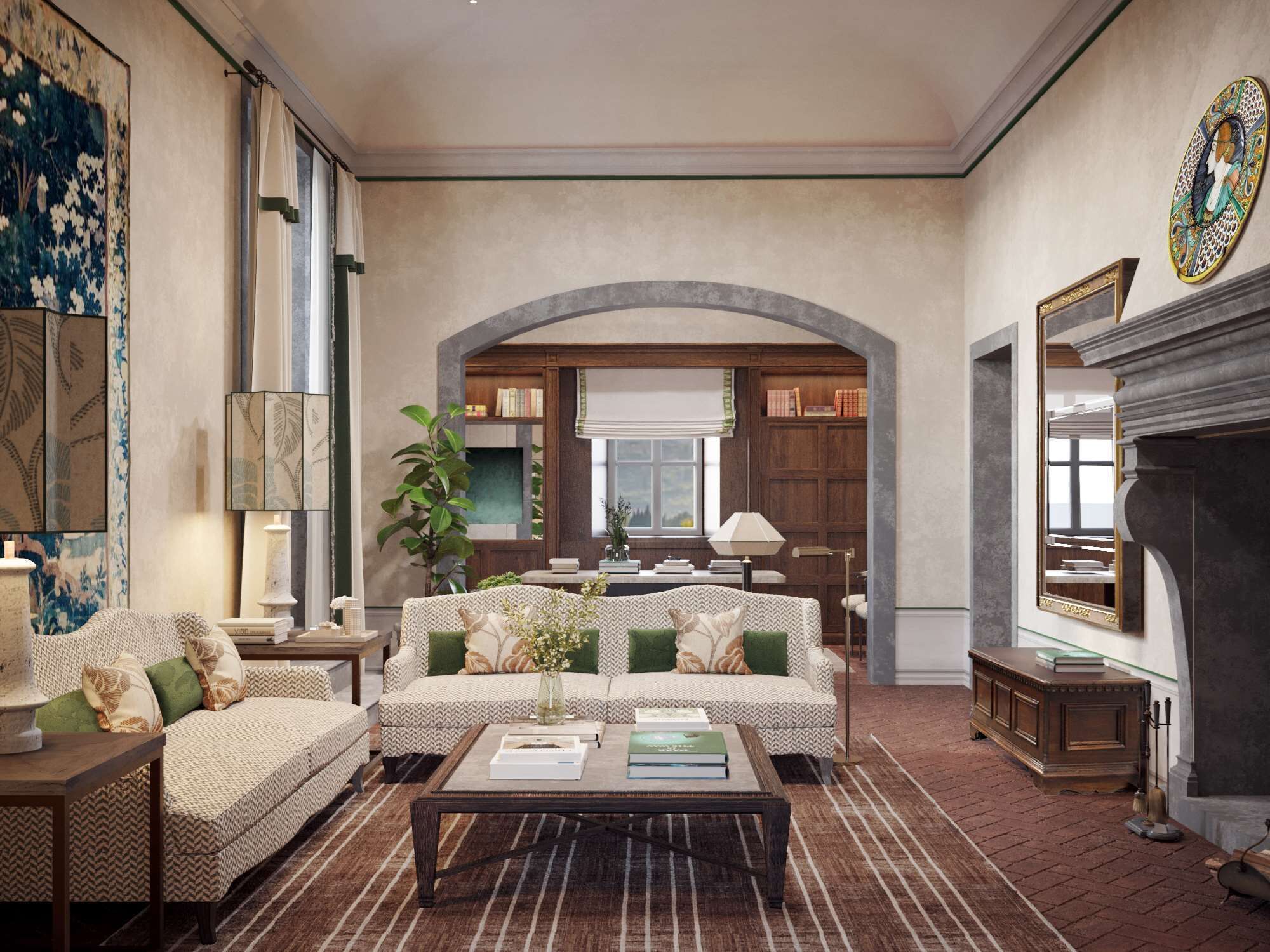 suite (gran tour) | living area | 30-inch lcd tv with satellite channels, tv, dvd player