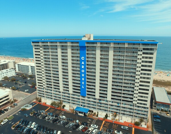 Experience the ocean views from the comfort of your room at Carusel, where modern design meets beachside living.