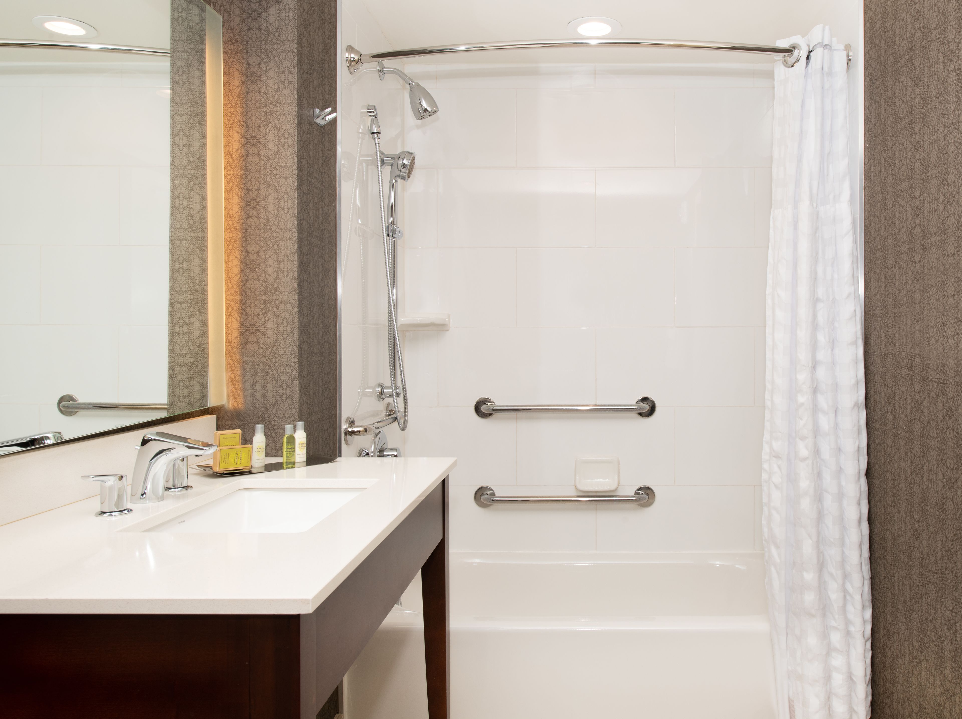 free toiletries, hair dryer, towels, soap