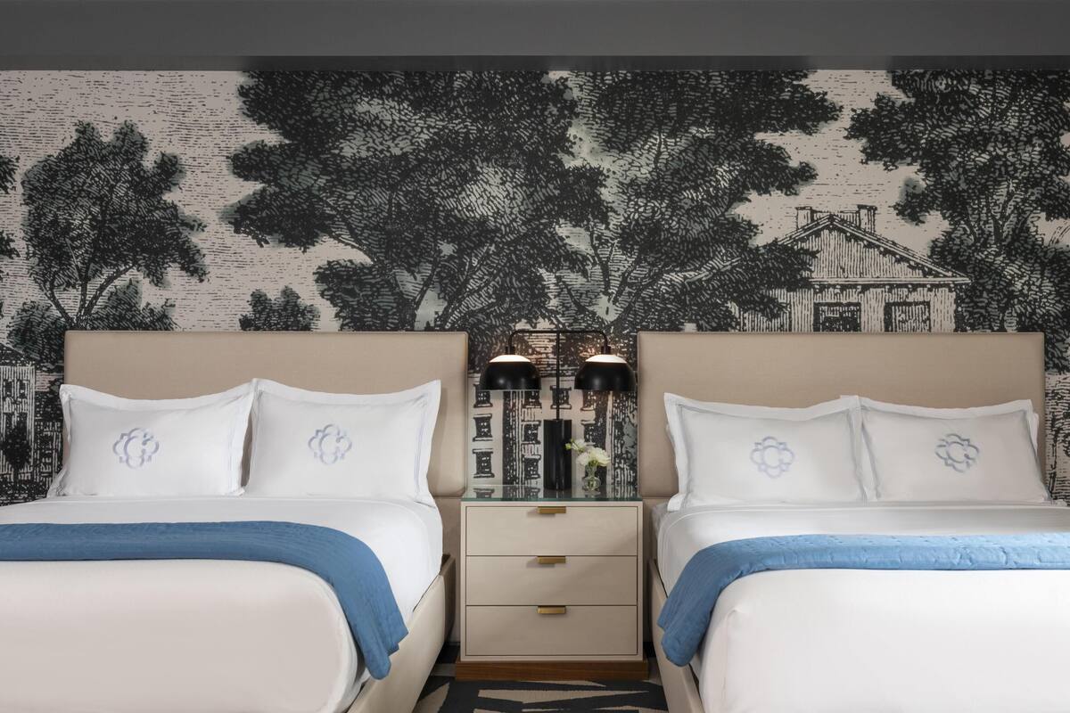 Premium bedding, pillowtop beds, in-room safe, desk