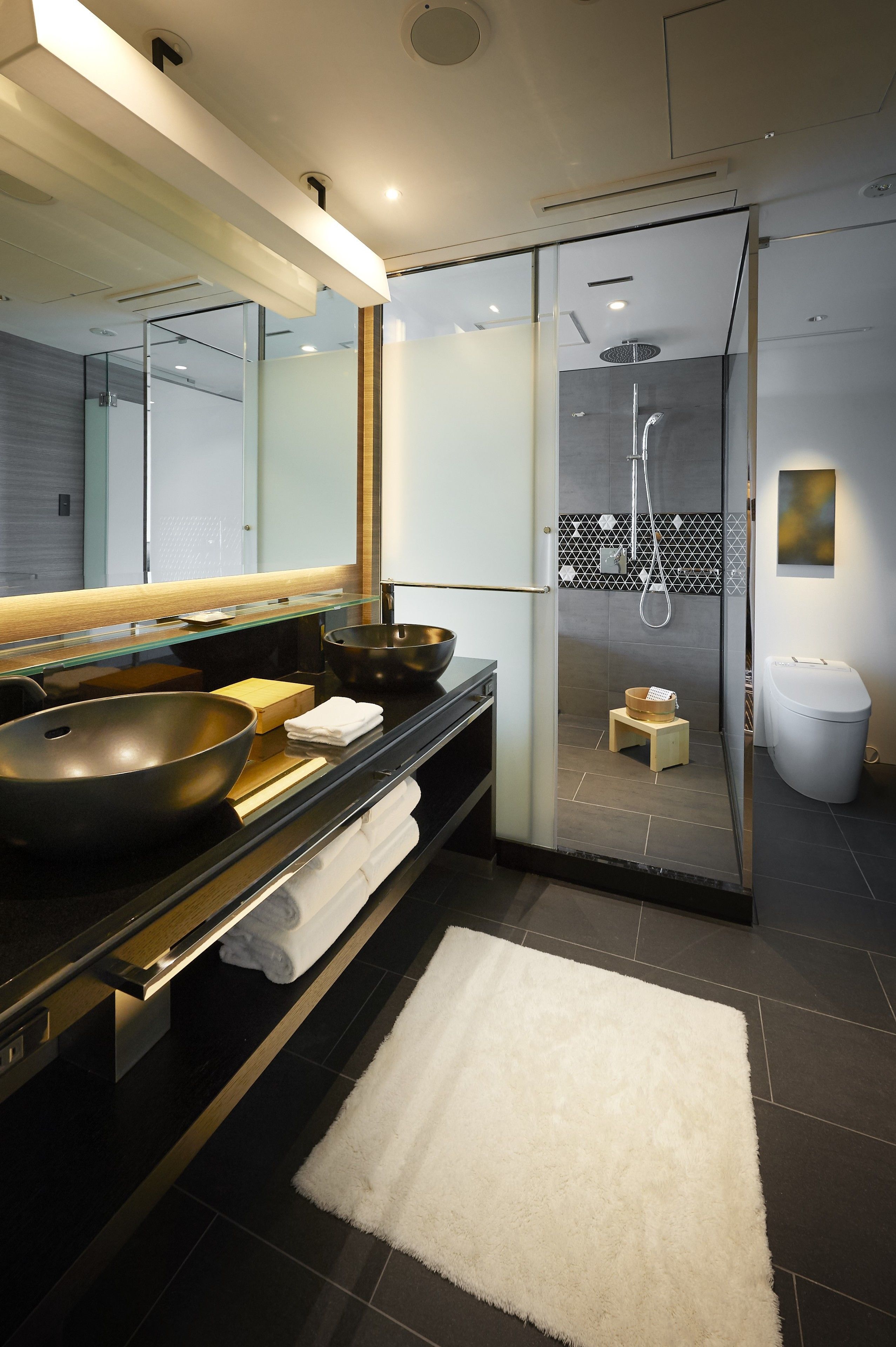 the main deluxe double room with cypress bath "shin-edo" non-smoking | 1 bedroom, down duvets, in-room safe, individually furnished